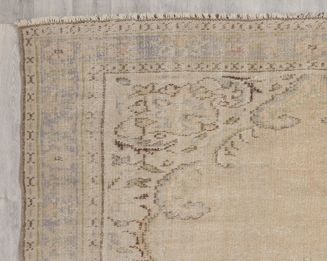 Multicolor Turkish Oushak Rug 7' x 10' Hand-Knotted | No. VR57051