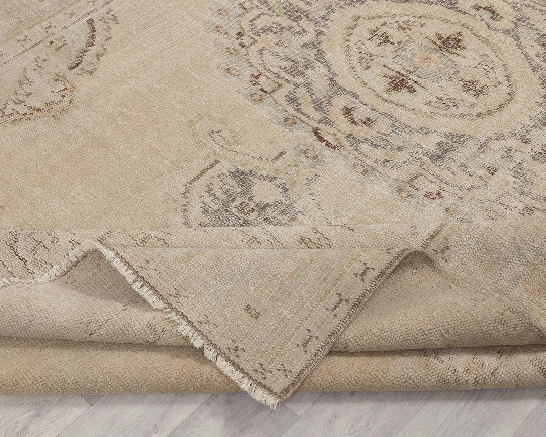 Multicolor Turkish Oushak Rug 7' x 10' Hand-Knotted | No. VR57051