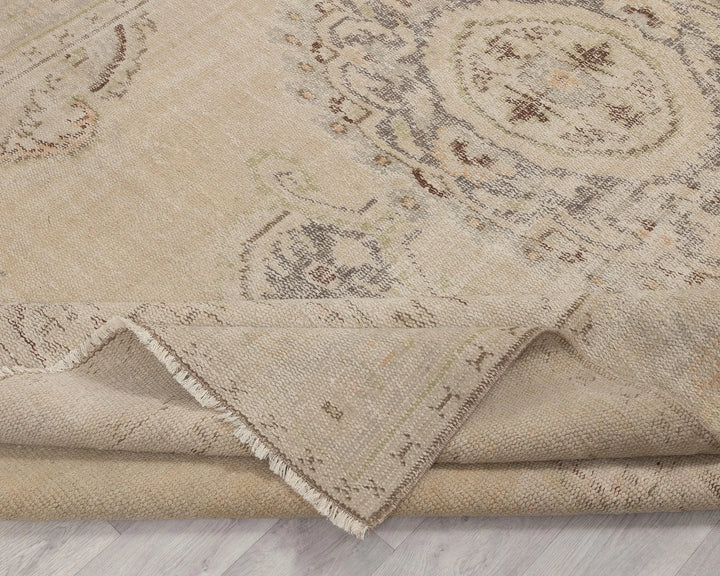 Multicolor Turkish Oushak Rug 7' x 10' Hand-Knotted | No. VR57051