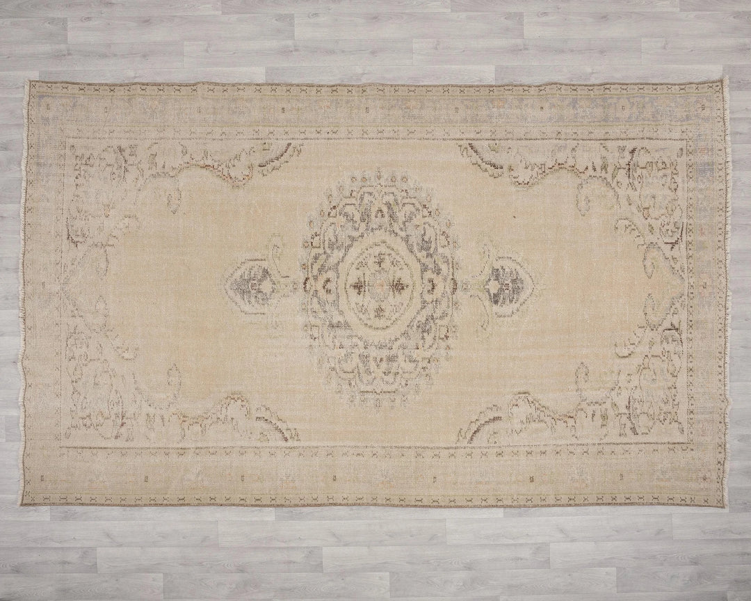 Multicolor Turkish Oushak Rug 7' x 10' Hand-Knotted | No. VR57051
