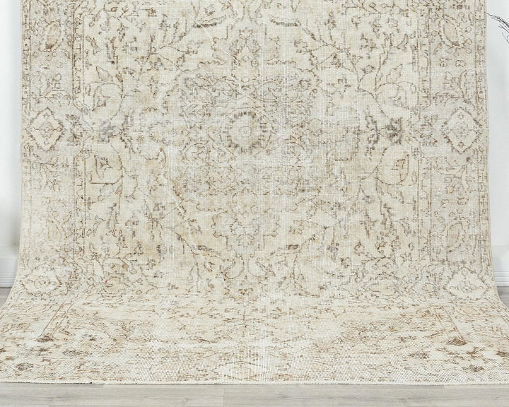 Multicolor Turkish Oushak Rug 6'1" x 9'6" Hand-Knotted | No. VR57114