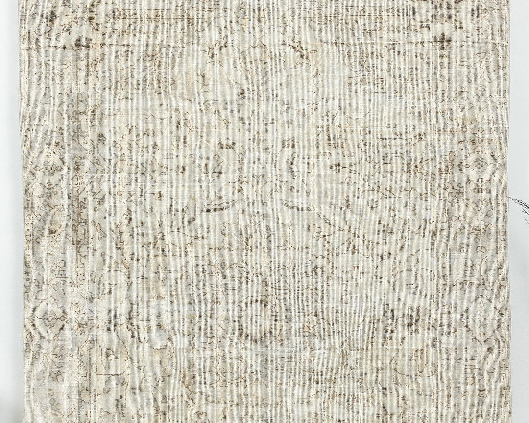 Multicolor Turkish Oushak Rug 6'1" x 9'6" Hand-Knotted | No. VR57114