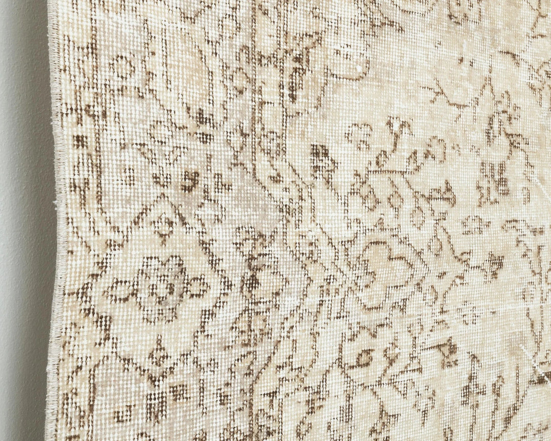 Multicolor Turkish Oushak Rug 6'1" x 9'6" Hand-Knotted | No. VR57114