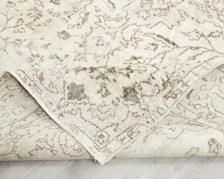 Multicolor Turkish Oushak Rug 6'1" x 9'6" Hand-Knotted | No. VR57114