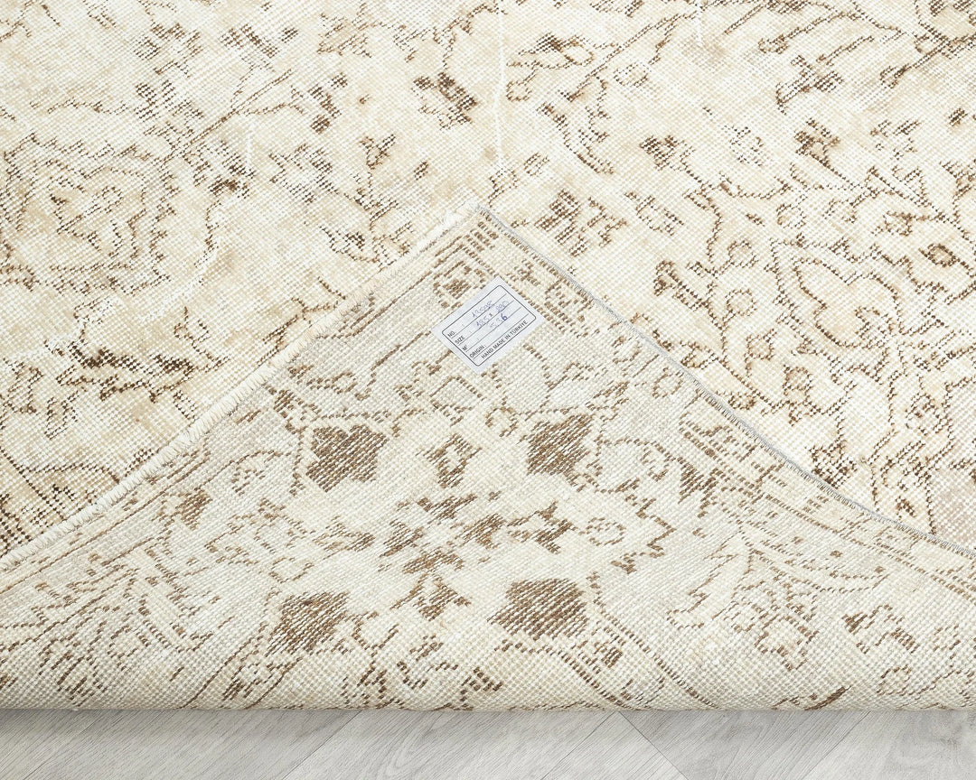 Multicolor Turkish Oushak Rug 6'1" x 9'6" Hand-Knotted | No. VR57114