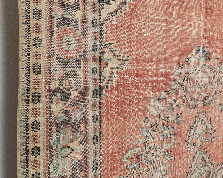 Multicolor Turkish Oushak Rug 5' 11" x 10' Hand-Knotted | No. VR57206