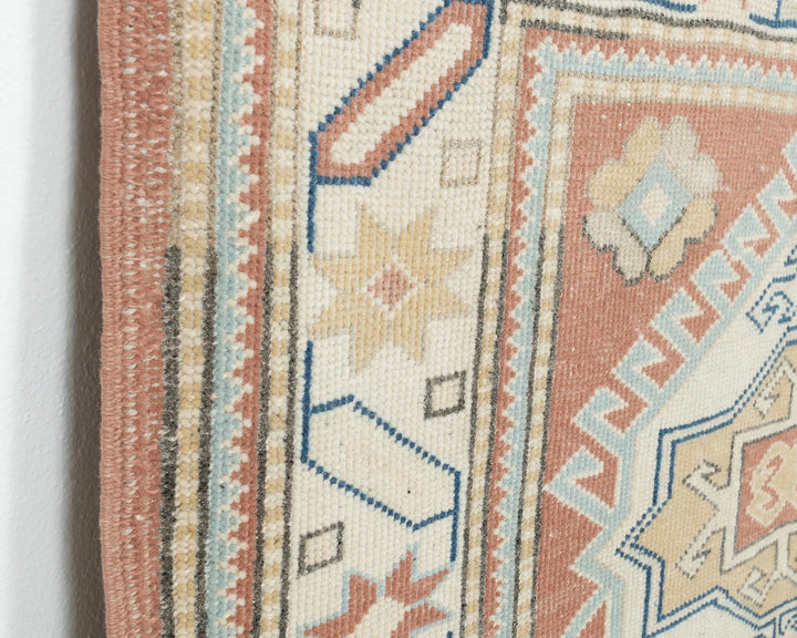 Multicolor Turkish Oushak Rug 4' 1" x 5' Hand-Knotted | No. VR57284