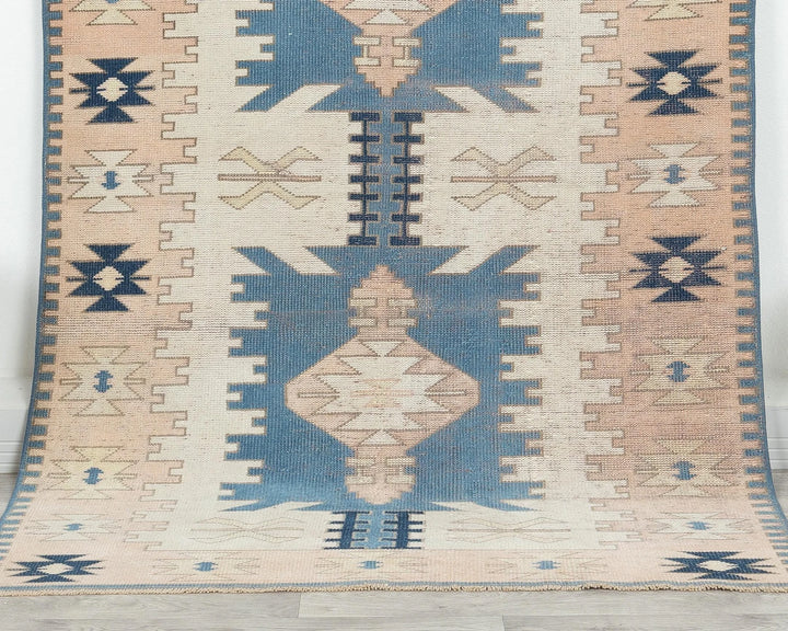 Blue Oushak Rug 4' 2" x 6' 7" | No. VR57419