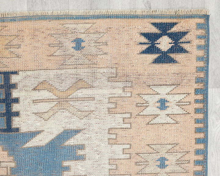 Blue Oushak Rug 4' 2" x 6' 7" | No. VR57419