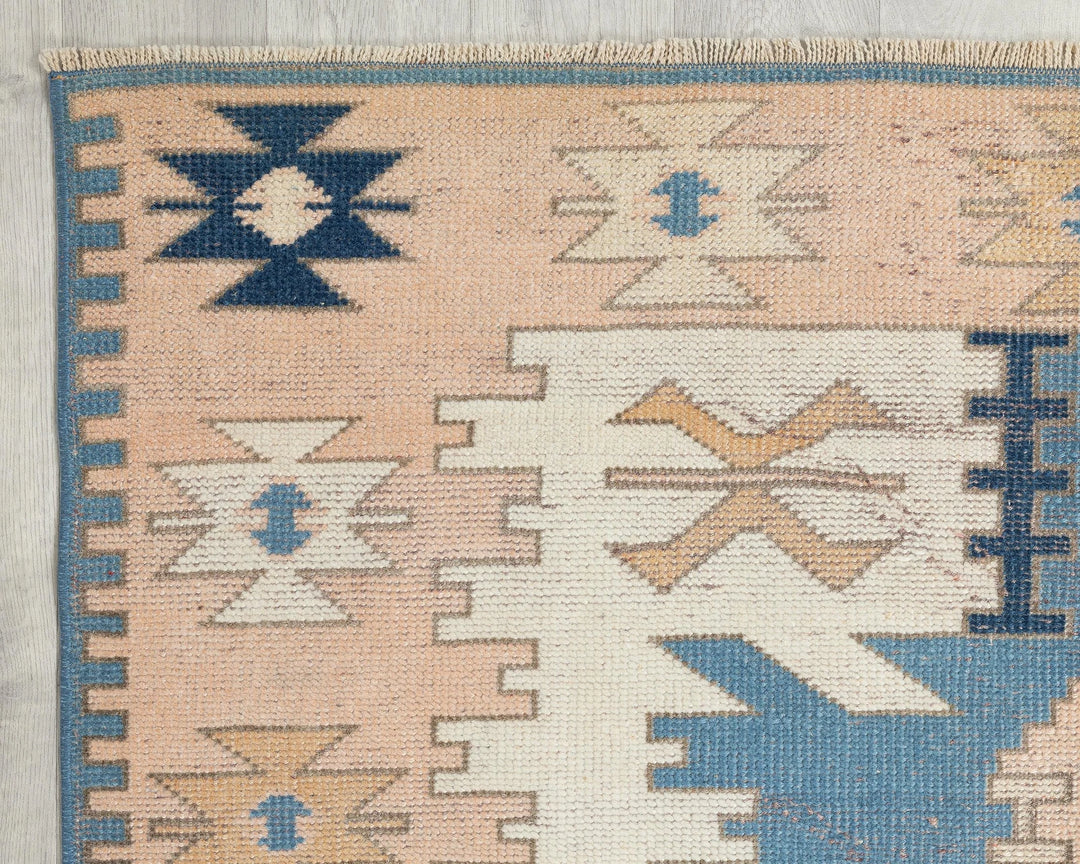 Blue Oushak Rug 4' 2" x 6' 7" | No. VR57419