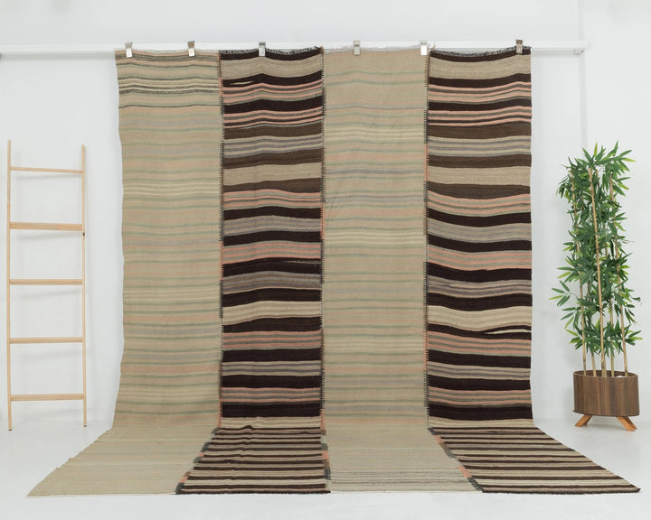 Multicolor Turkish Kilim Rug 7' 10" x 11' 6" Flat-Weave | No. VR57461