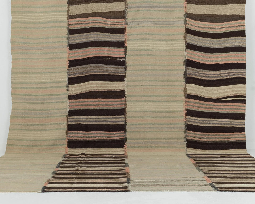 Multicolor Turkish Kilim Rug 7' 10" x 11' 6" Flat-Weave | No. VR57461