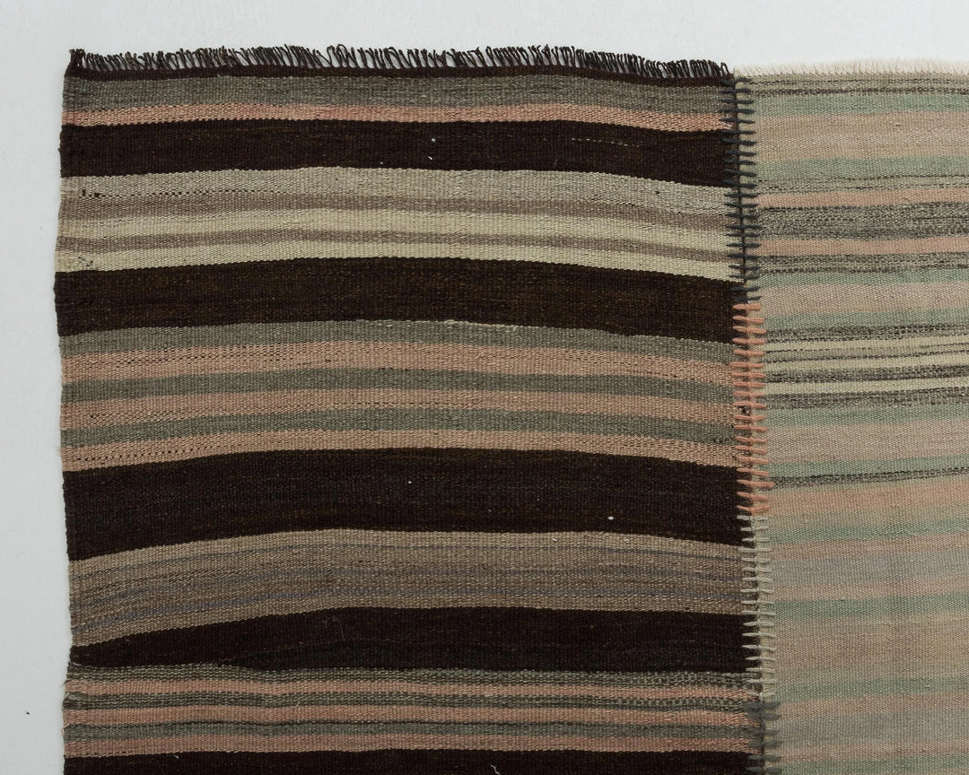 Multicolor Turkish Kilim Rug 7' 10" x 11' 6" Flat-Weave | No. VR57461
