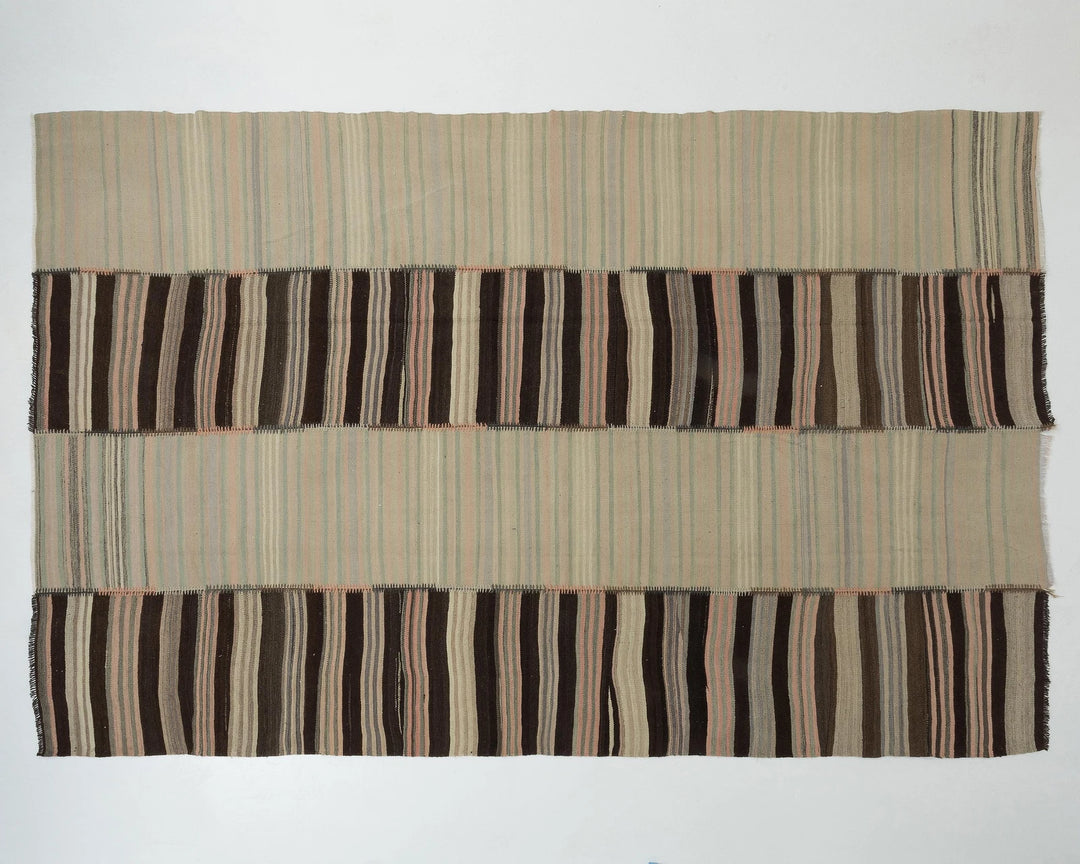 Multicolor Turkish Kilim Rug 7' 10" x 11' 6" Flat-Weave | No. VR57461