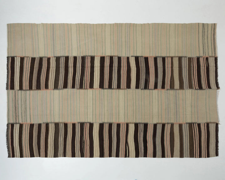 Multicolor Turkish Kilim Rug 7' 10" x 11' 6" Flat-Weave | No. VR57461
