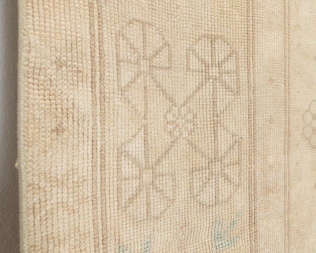 Beige Turkish Oushak Rug 3'10" x 6'10" Hand-Knotted | No. VR57519