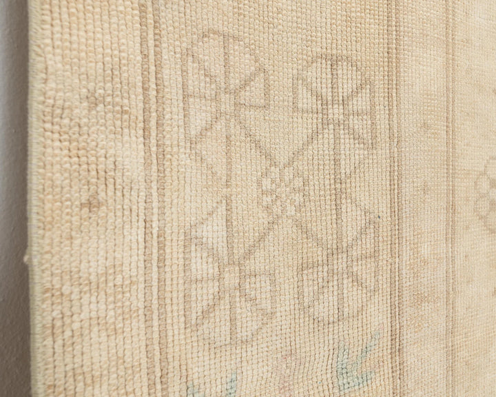 Beige Turkish Oushak Rug 3'10" x 6'10" Hand-Knotted | No. VR57519