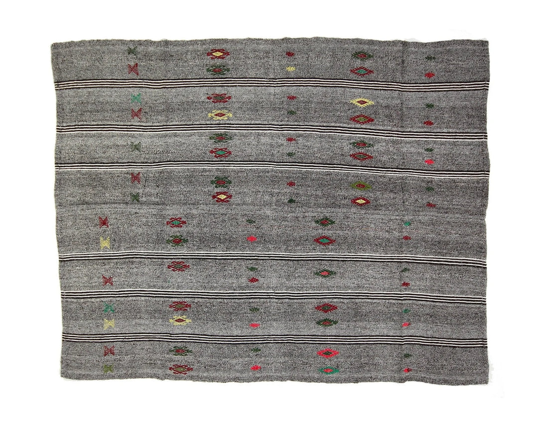 Gray Kilim Rug 6' 5" x 8' | No. VR57564