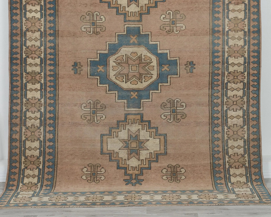 Multicolor Turkish Oushak Rug 6' 2" x 8' 2" Hand-Knotted | No. VR57618