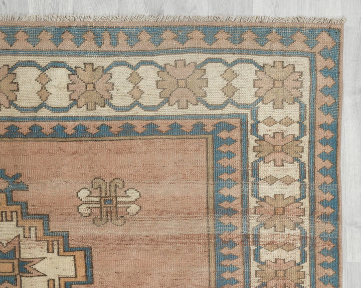 Multicolor Turkish Oushak Rug 6' 2" x 8' 2" Hand-Knotted | No. VR57618