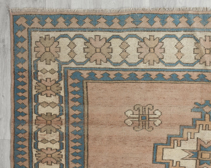 Multicolor Turkish Oushak Rug 6' 2" x 8' 2" Hand-Knotted | No. VR57618
