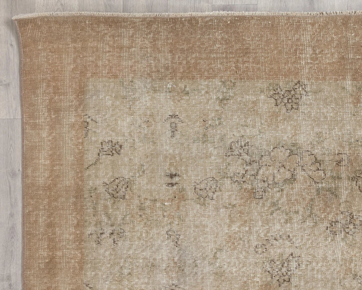 Multicolor Turkish Oushak Rug 6'11" x 9'11" Hand-Knotted | No. VR57638