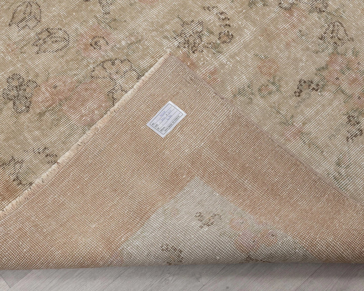Multicolor Turkish Oushak Rug 6'11" x 9'11" Hand-Knotted | No. VR57638