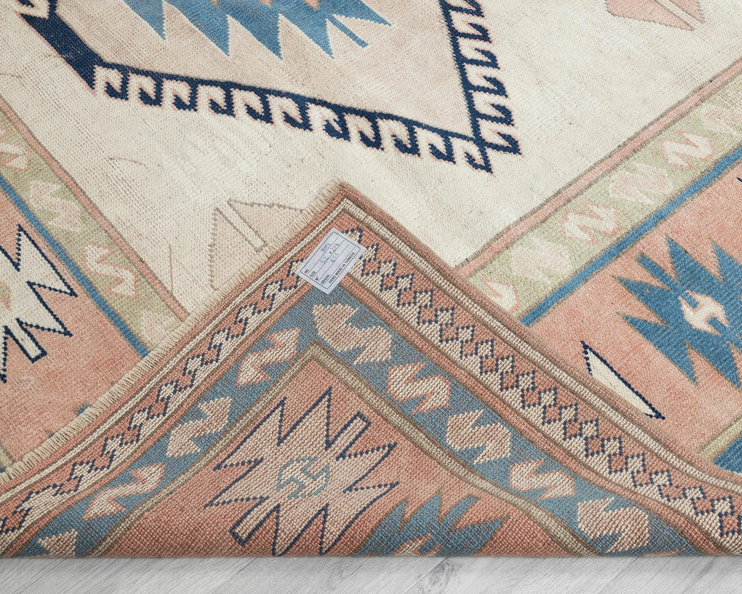 Neutral Oushak Rug 7' 1" x 9' 11" | No. VR57725