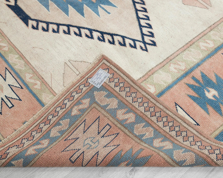 Neutral Oushak Rug 7' 1" x 9' 11" | No. VR57725