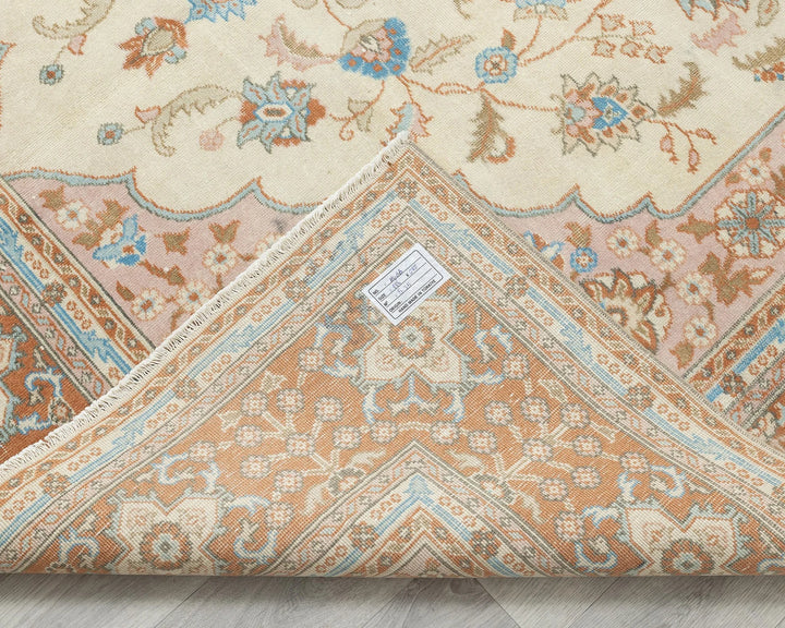 Multicolor Turkish Oushak Rug 6'1" x 9'6" Hand-Knotted | No. VR57774