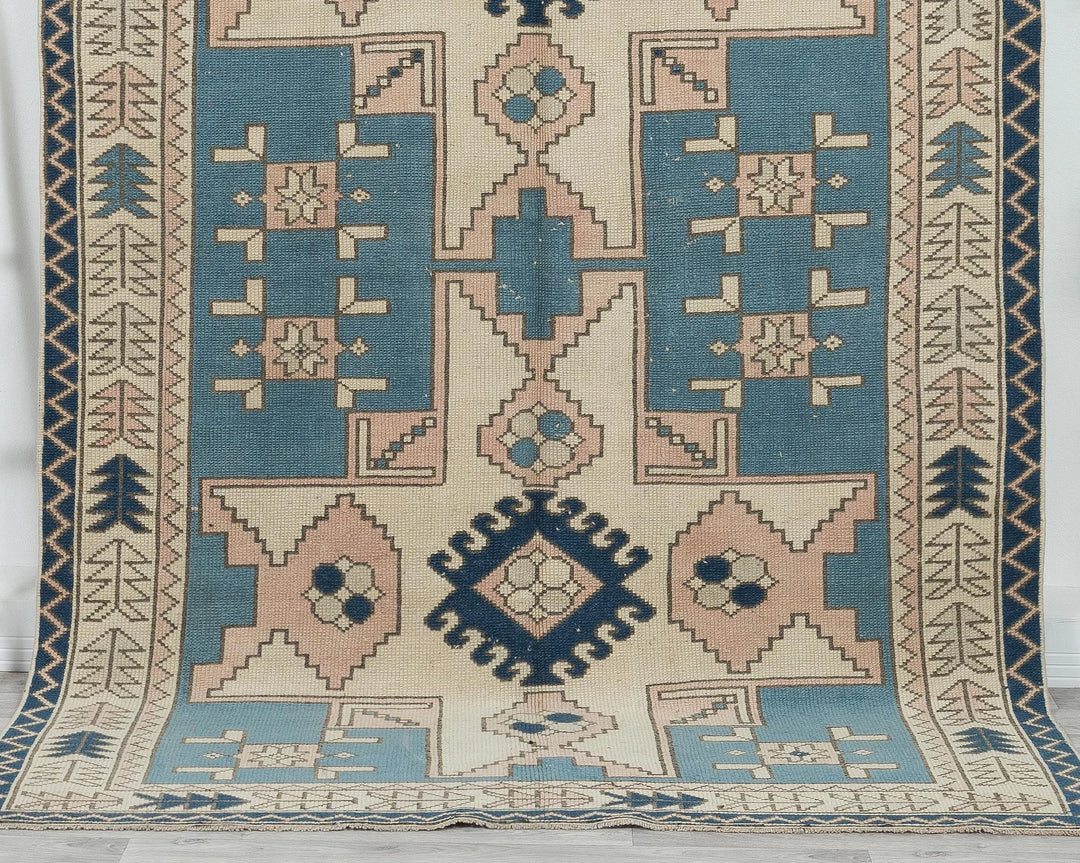 Multicolor Turkish Oushak Rug 5' 4" x 8' 4" Hand-Knotted | No. VR57787
