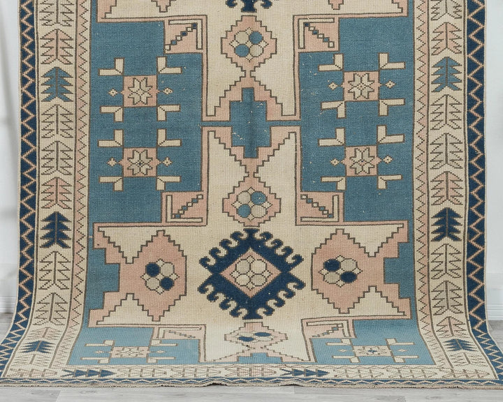Multicolor Turkish Oushak Rug 5' 4" x 8' 4" Hand-Knotted | No. VR57787