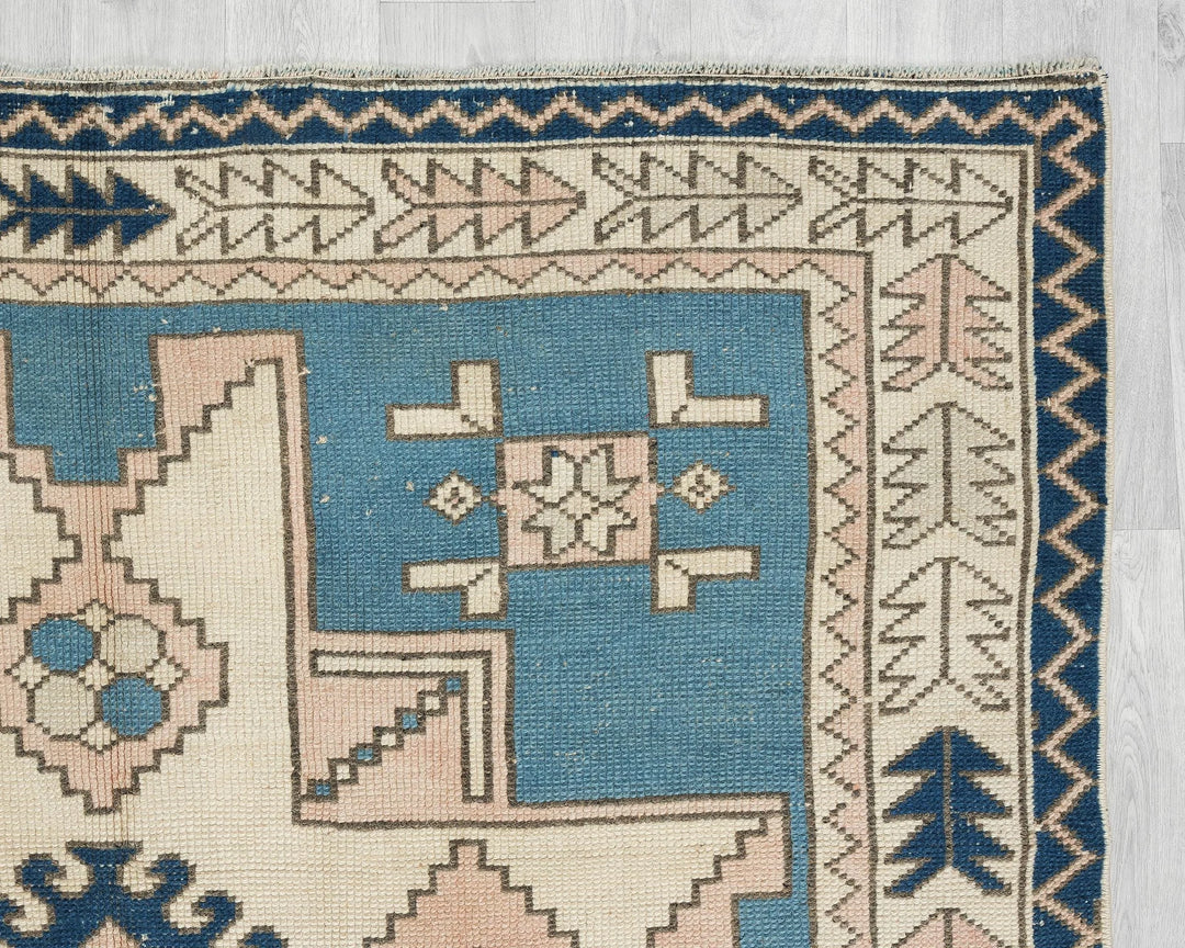 Multicolor Turkish Oushak Rug 5' 4" x 8' 4" Hand-Knotted | No. VR57787