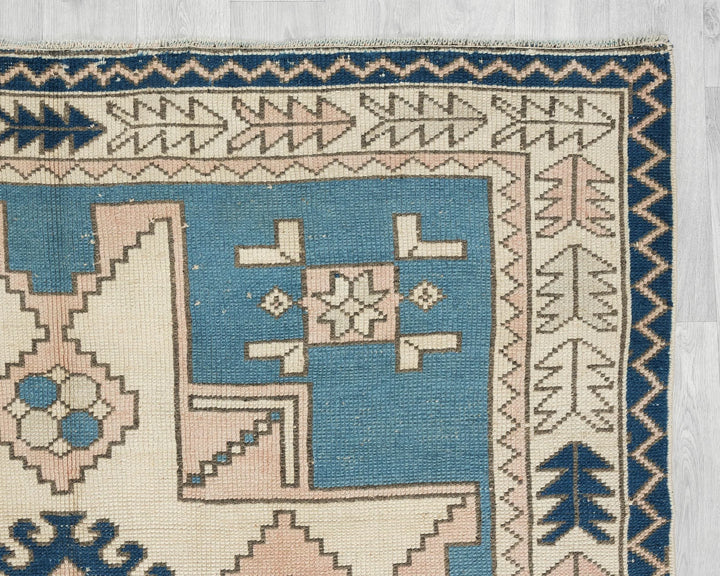Multicolor Turkish Oushak Rug 5' 4" x 8' 4" Hand-Knotted | No. VR57787