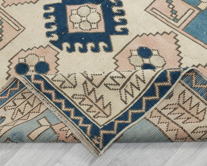 Multicolor Turkish Oushak Rug 5' 4" x 8' 4" Hand-Knotted | No. VR57787