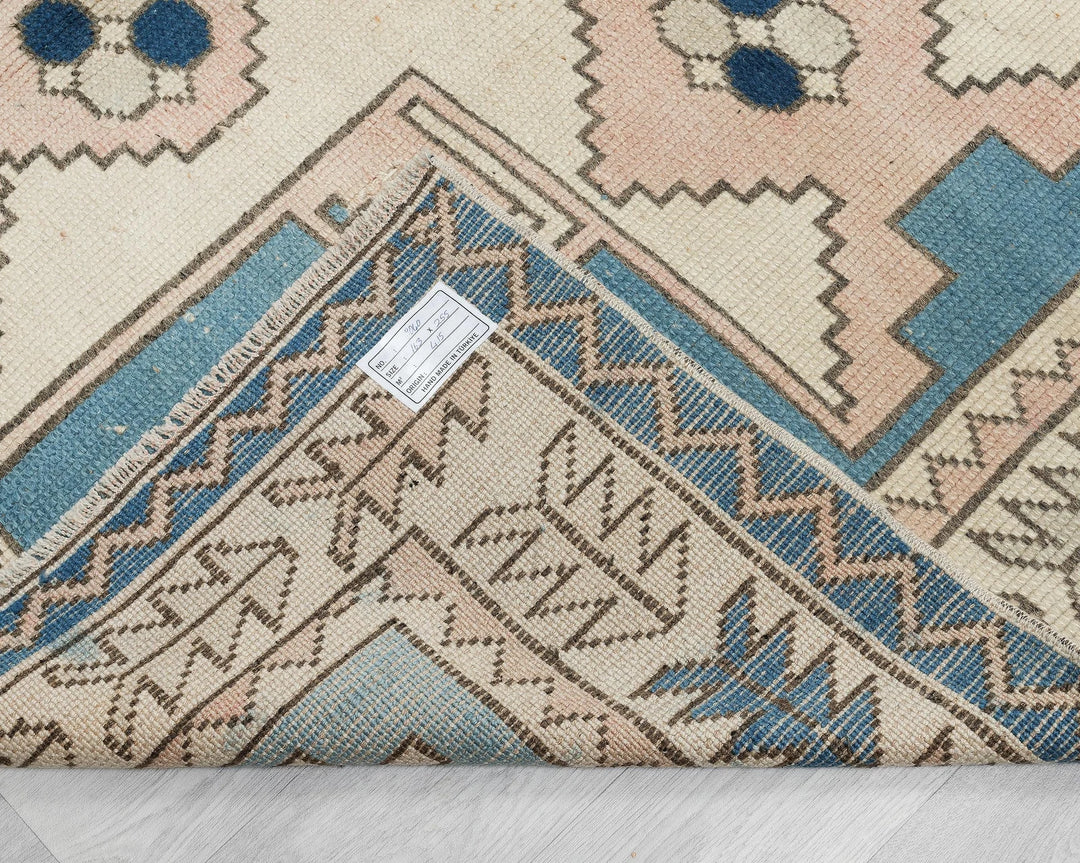 Multicolor Turkish Oushak Rug 5' 4" x 8' 4" Hand-Knotted | No. VR57787