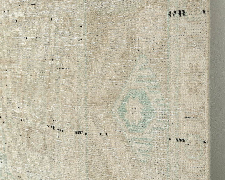 Beige Turkish Oushak Rug 9'6" x 12'2" Hand-Knotted | No. VR57867