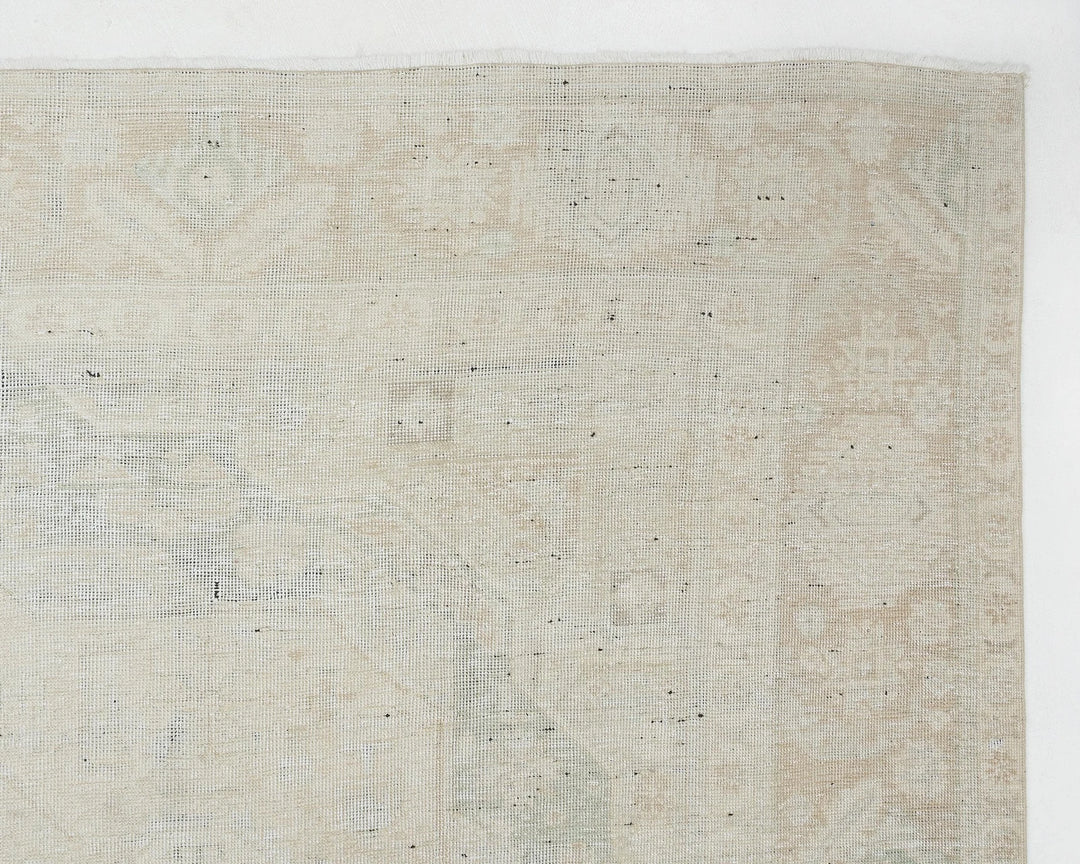 Beige Turkish Oushak Rug 9'6" x 12'2" Hand-Knotted | No. VR57867
