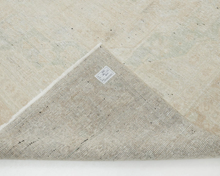 Beige Turkish Oushak Rug 9'6" x 12'2" Hand-Knotted | No. VR57867