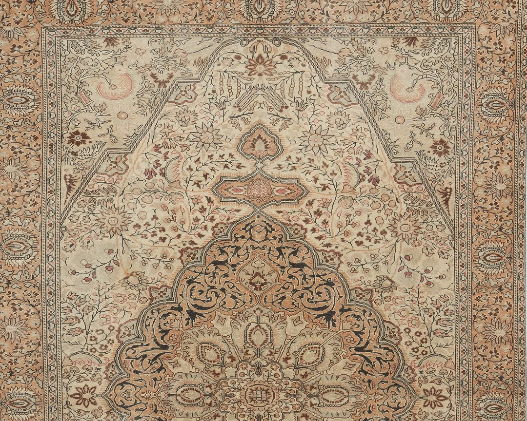 Multicolor Turkish Oushak Rug 6'2" x 9'7" Hand-Knotted | No. VR57893