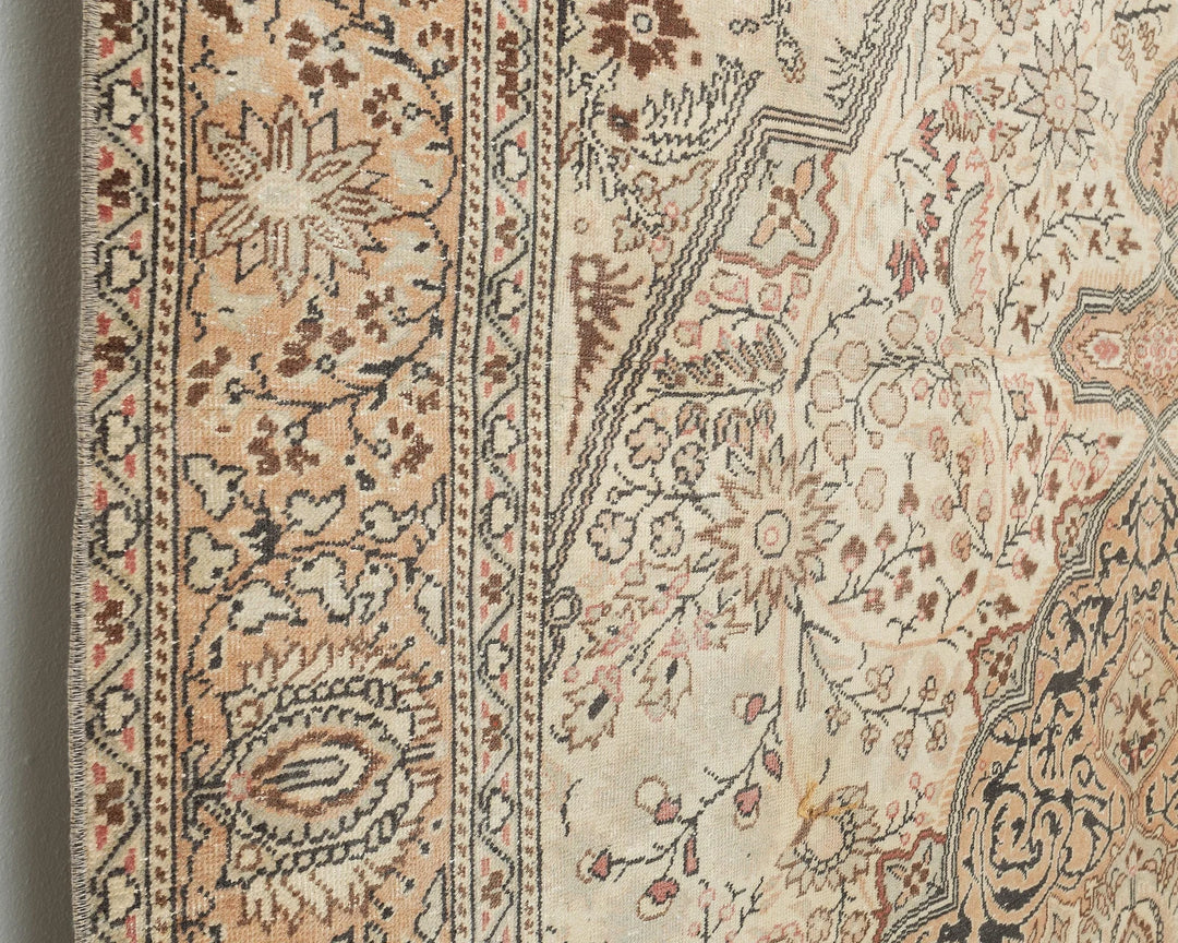 Multicolor Turkish Oushak Rug 6'2" x 9'7" Hand-Knotted | No. VR57893