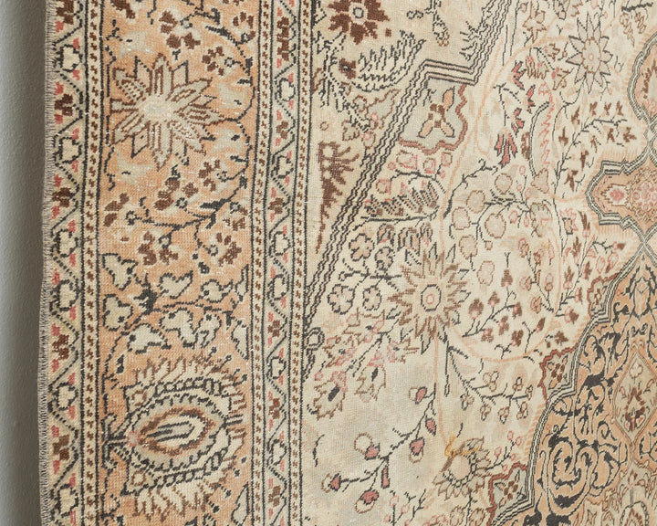 Multicolor Turkish Oushak Rug 6'2" x 9'7" Hand-Knotted | No. VR57893