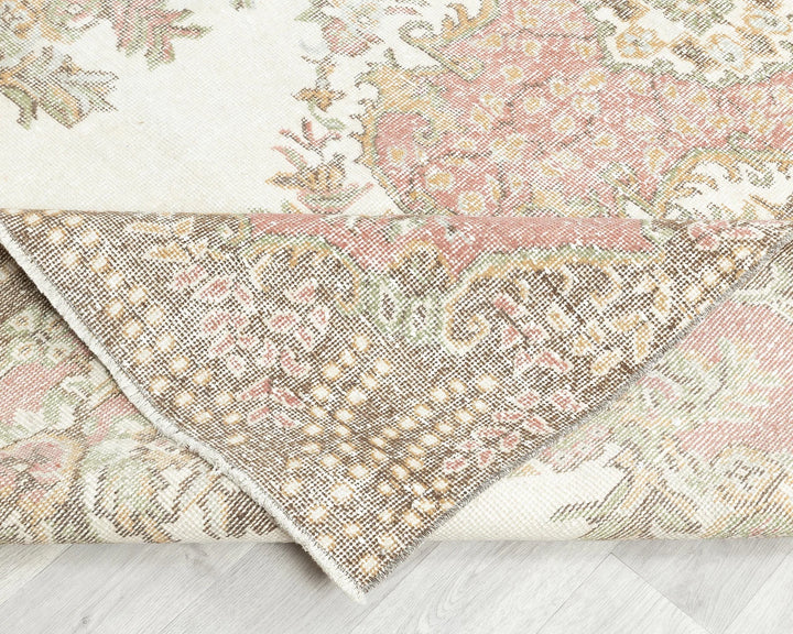 Neutral Oushak Rug 5' 11" x 9' 8" | No. VR57907