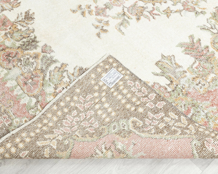Neutral Oushak Rug 5' 11" x 9' 8" | No. VR57907