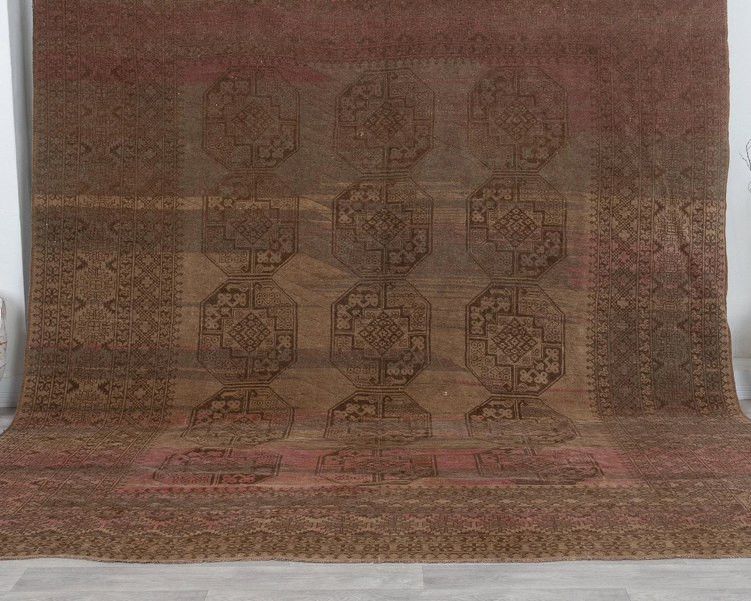 Multicolor Turkish Oushak Rug 8'11" x 10'6" Hand-Knotted view