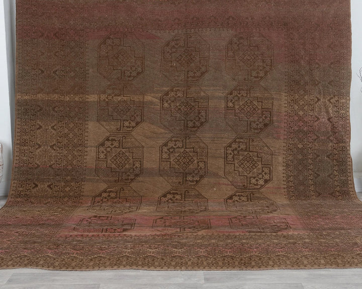 Multicolor Turkish Oushak Rug 8'11" x 10'6" Hand-Knotted view
