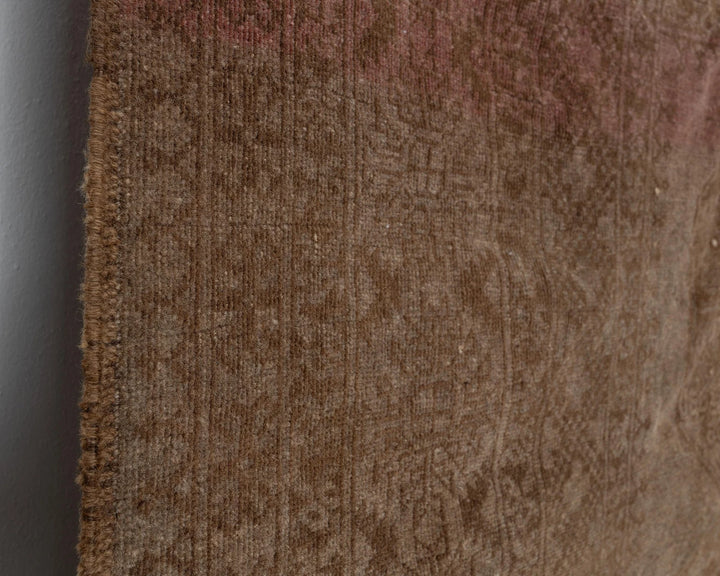 Multicolor Turkish Oushak Rug 8'11" x 10'6" Hand-Knotted close-up