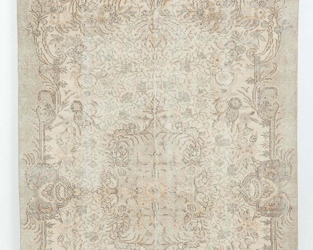 Multicolor Turkish Oushak Rug 5' 4" x 8' 8" Hand-Knotted | No. VR58005