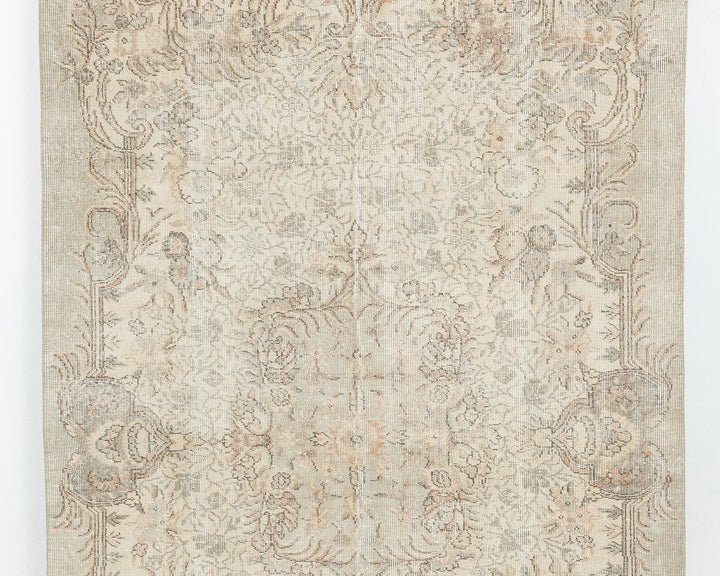 Multicolor Turkish Oushak Rug 5' 4" x 8' 8" Hand-Knotted | No. VR58005