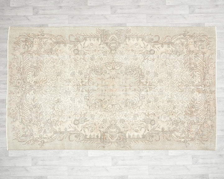 Multicolor Turkish Oushak Rug 5' 4" x 8' 8" Hand-Knotted | No. VR58005